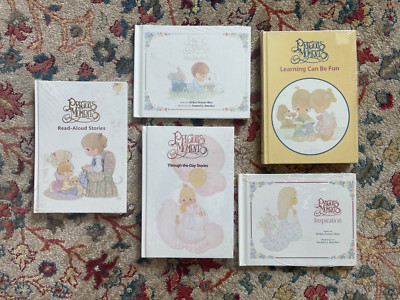 90s Vintage Precious Moments Story Books, Meditation, Learning Can Be Fun