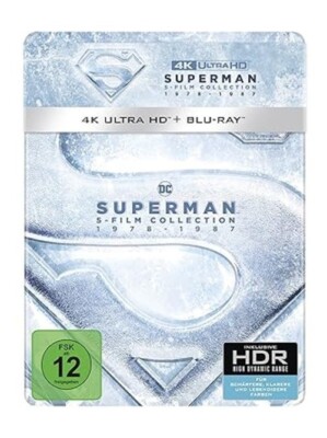 Superman 5-Film Collection [ 5 Blu-Ray im Steelbook/Abenteuer]  s. Beschreibung!