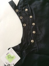 Fromm 1907 Black Water Stain Repellent Hairstyling Snap Cape w/Teflon Coating