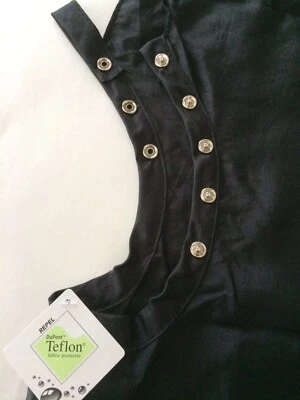 *Fromm 1907 Black Water & Stain Repellent Hairstyling Snap Cape w/Teflon Coating