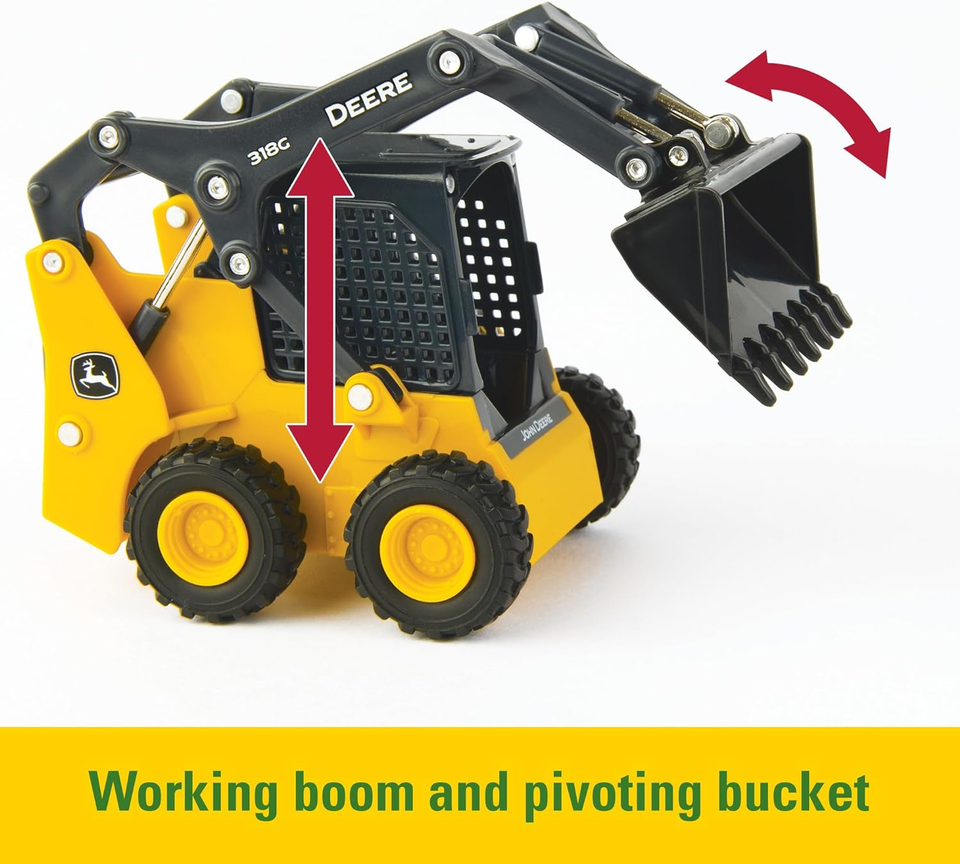 Round Bale Haying Set - 1:32 Scale - Includes 7R Tractor, 569 Round