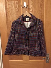 Kate Spade New York Tweed Colourful Coat 6 (uk 10)