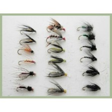 Wet Trout Flies, Spider Patterns, named in description, 18 Pack, Mixed 12/14