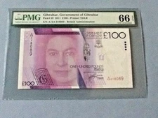 Gibraltar 100 Pounds P-39 2011  PMG 66 EPQ
