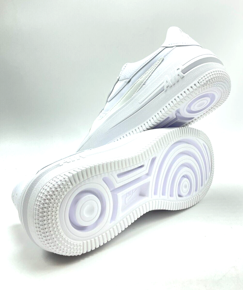 NEW* WOMEN Nike Air Force 1 Platform Low TRIPLE WHITE (DJ9946 100