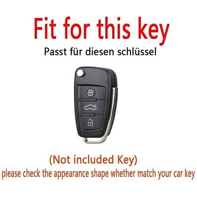 TPU car key case protective cover case for Audi A3 S3 TT grey black