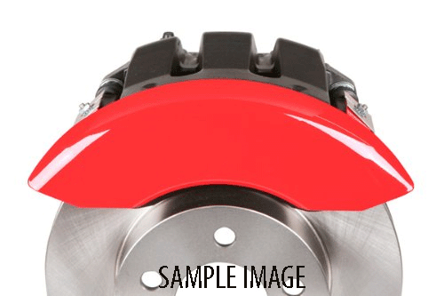 2017-2020 Jaguar F-Pace Front + Rear Red "MGP" Brake Disc Caliper Covers 18" - Picture 4 of 10