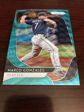 2020 Panini Prizm #45 Marco Gonzales TEAL WAVE PRIZM Seattle Mariners *Mint*