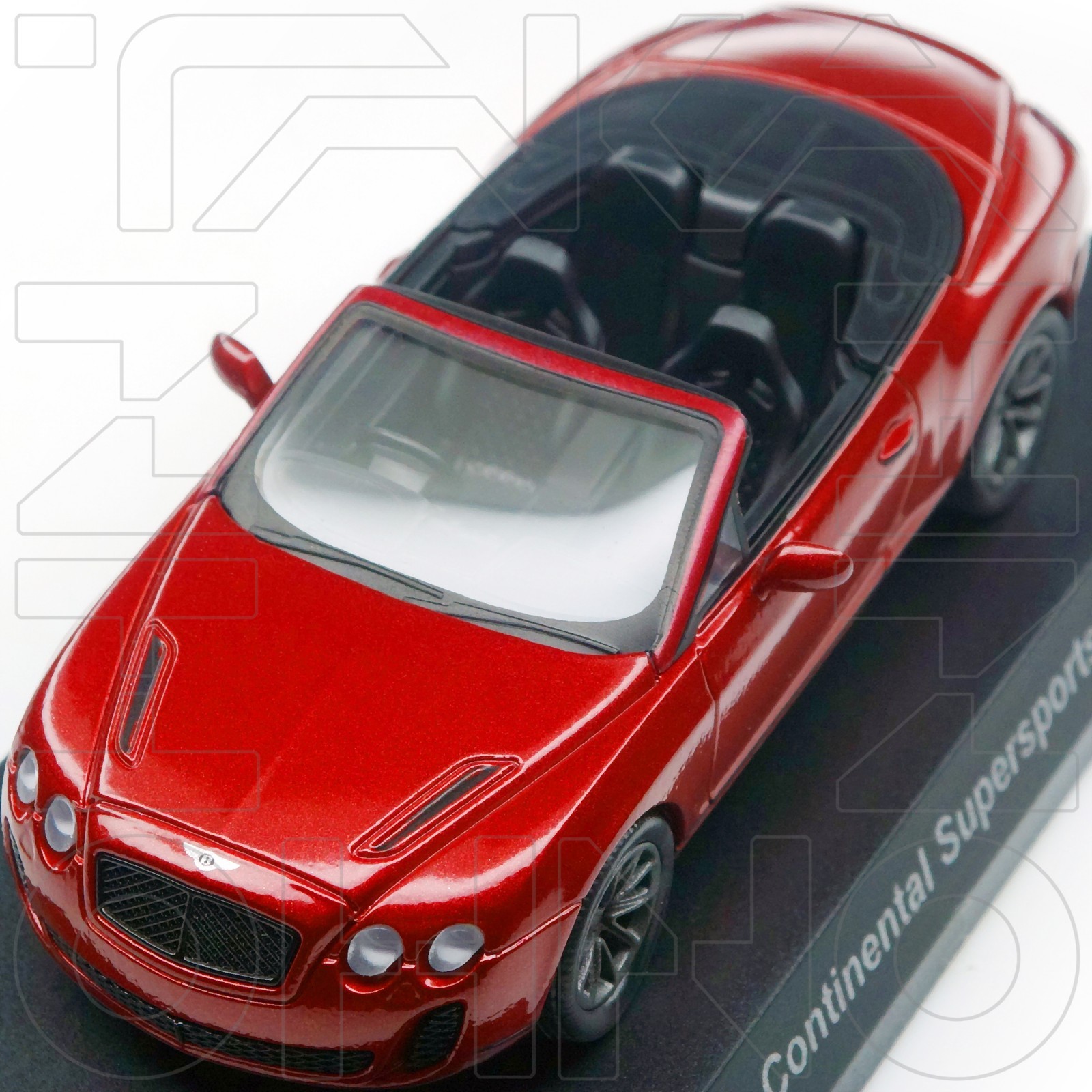 BENTLEY CONTINENTAL SUPERSPORTS CONVERTIBLE MINICAR COLLECTION KYOSHO 1:64 RED