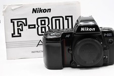 Nikon F-801 35mm SLR Film Camera body GOOD CONDITION F801