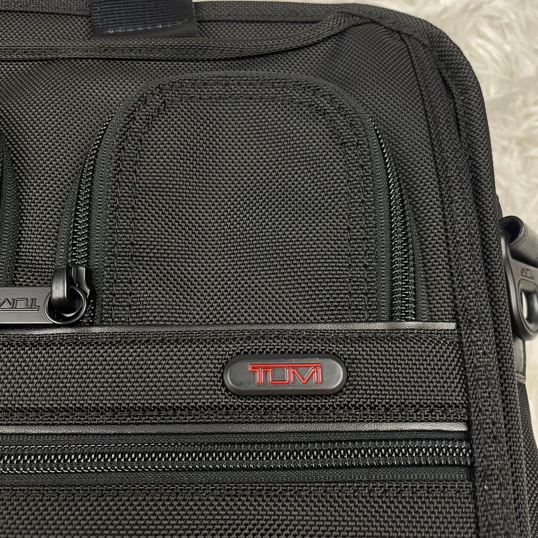 TUMI Alpha Expandable Computer Briefcase Black Ny… - image 11