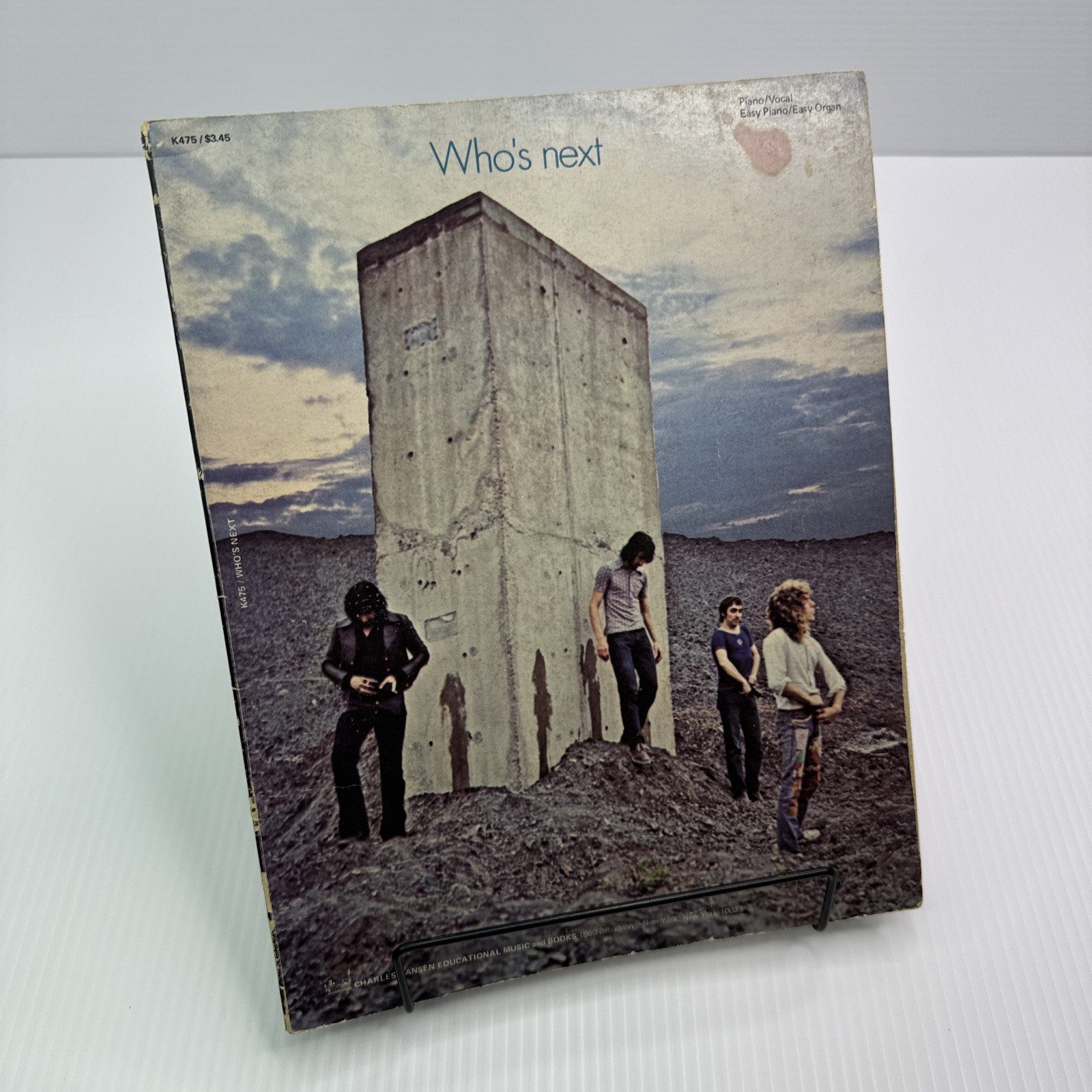 Who's Next The Who Songbook 1971 PB Piano Vocal Easy Piano/Easy Organ