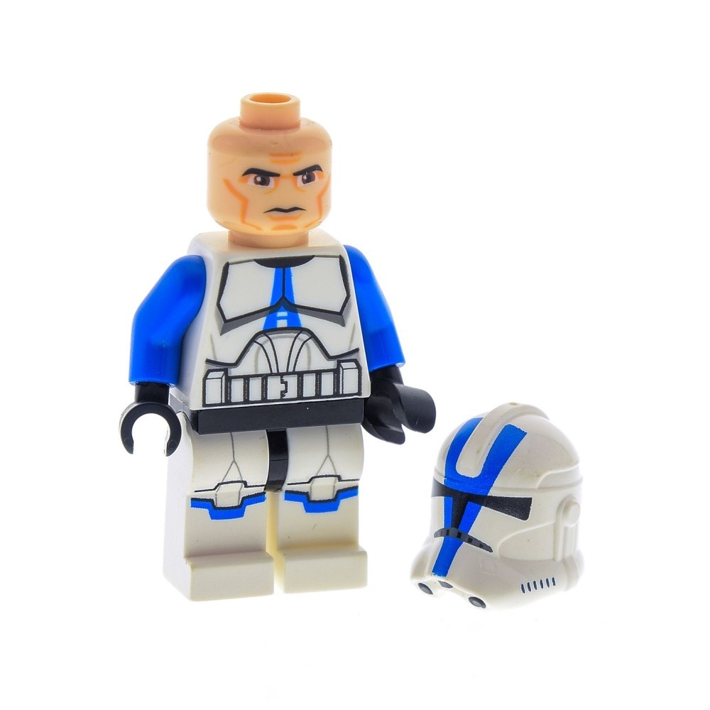 1X Lego Minifigure Star Wars Clone Trooper 501ST Legion White 75002 75004 SW0445