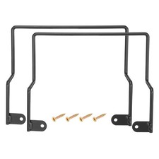 2Pcs Mattress Retainer Bar 0.2" x 2.8" x 8.5" Mattress Slide Stopper Black