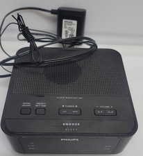 Philips Digital Alarm Clock FM Radio AJ3116M/37 Tested Working /w Backup