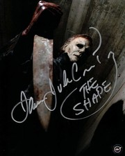 James Jude Courtney "Michael Myers" Halloween Autographed 8x10 Photo (Silver