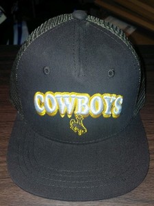 Wyoming Cowboys Kids Youth Boys Brown Yellow Snapback Hat Cap New 