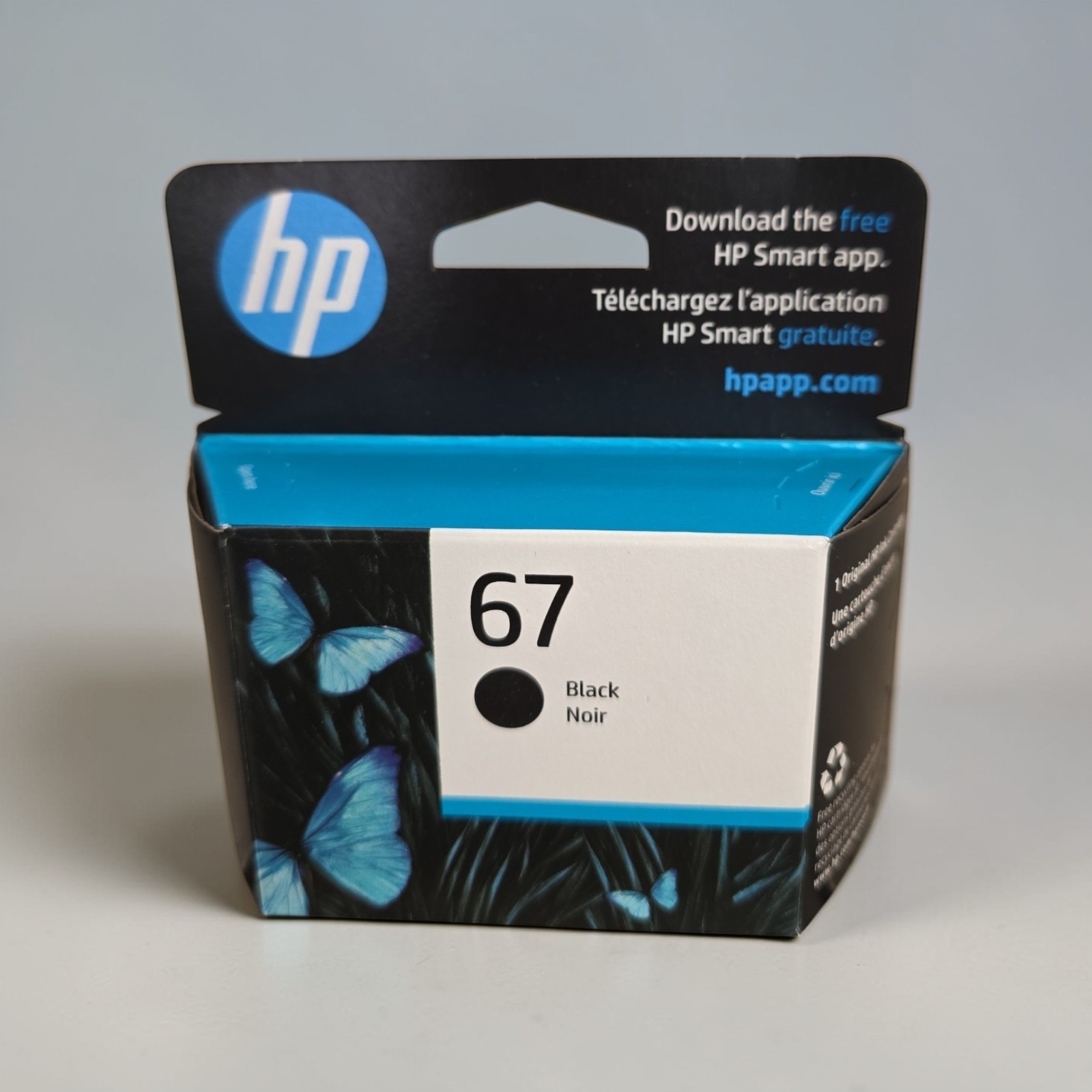 HP 67 Black Ink Cartridge,  3YM56AN, 120 Pages, Exp 05/2027