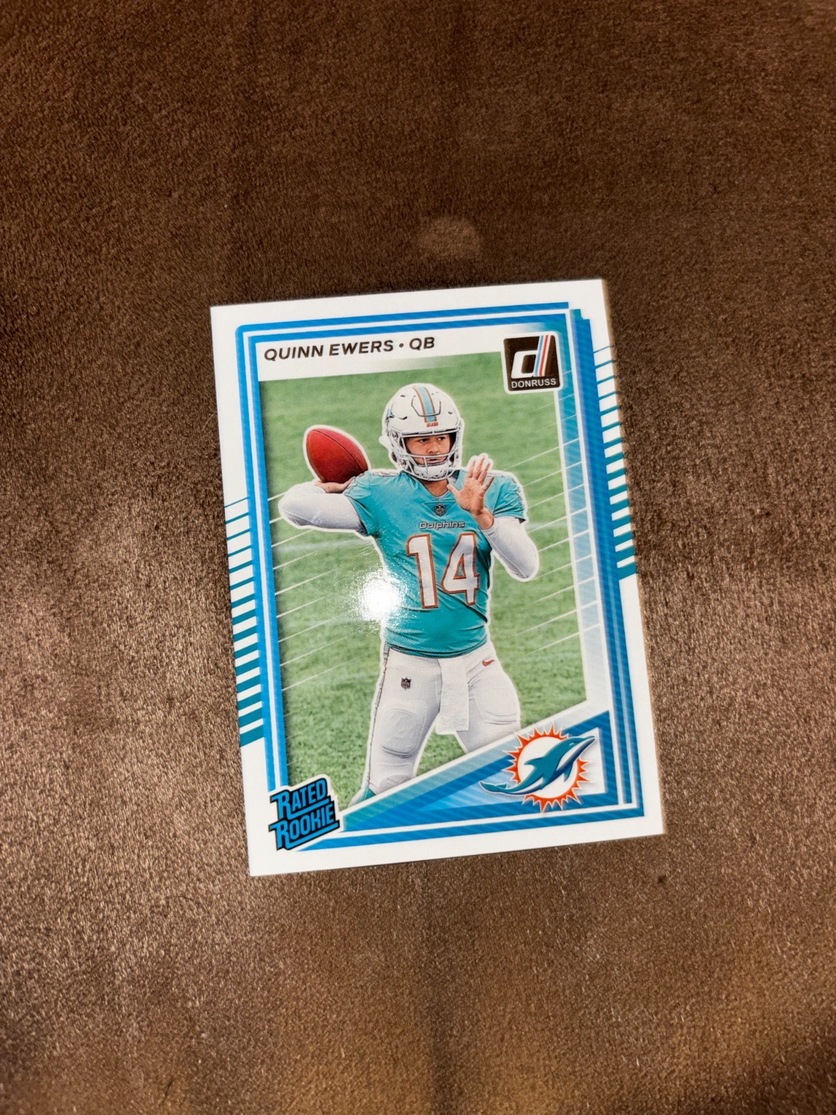 2025 Donruss Quinn Ewers Rated Rookie Rookie RC #342 Dolphins