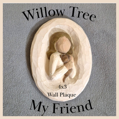 Vintage Willow Tree Oval Wall Plaque Dog Lover Gift ''My Friend'' Susan Lordi 2004