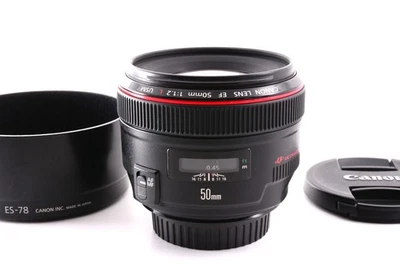 Canon EF 50mm f/1.2 L USM Prime objetivo para montaje EF de Japón casi como n... - Imagen 1 de 4