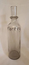 Cherry Pop Soda Fountain Jerk Syrup Bottle HTF