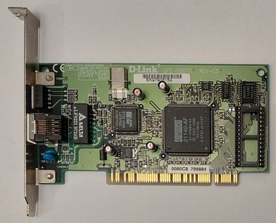 D-LINK DFE-500TX PCI Netzwerkkarte (DEC 21140-AF, RJ45, retro, 1997)