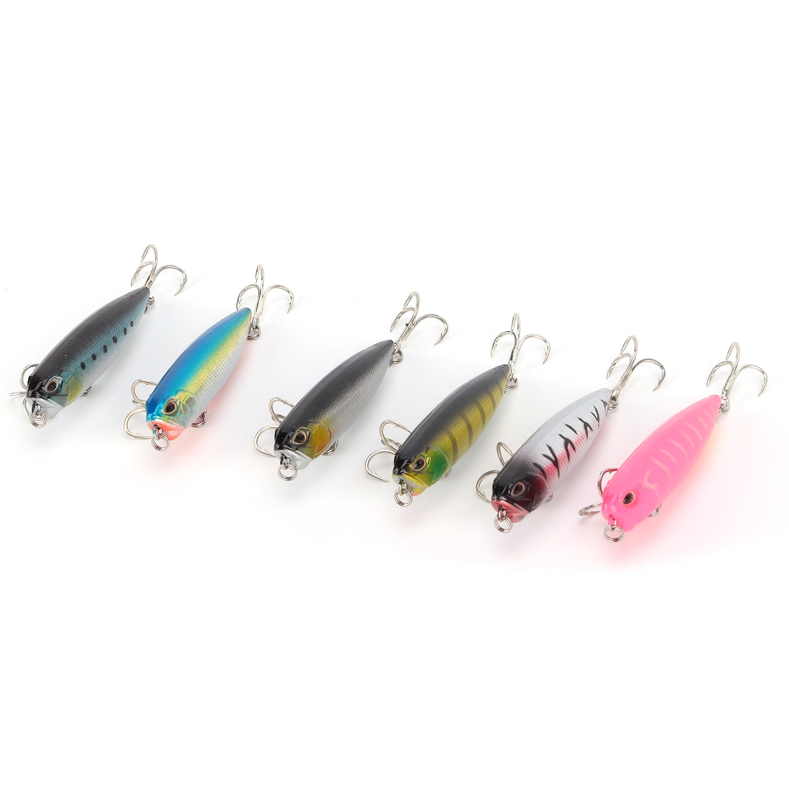 Topwater Pencil Fishing Lure Floating Artificial Pencil Hard Bait Fish Wobbl EC