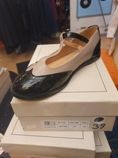 50s Style Ballerinas Banned Budapester Style T-Strap Rockabella Rockabilly NEU