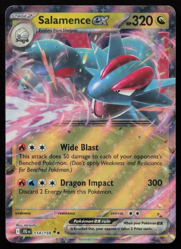 Salamence ex 114/159 Journey Together Double Rare Holo