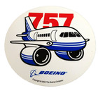 Vintage Boeing Aerospace Jet Manufacturer Plane 757 Promo Sticker New NOS 2002 — photo 1