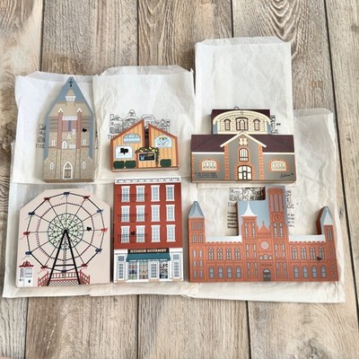 The Cats Meow Village 1996 Faline Shelf Sitter 6 PC Mixed Lot Smithsonian & More