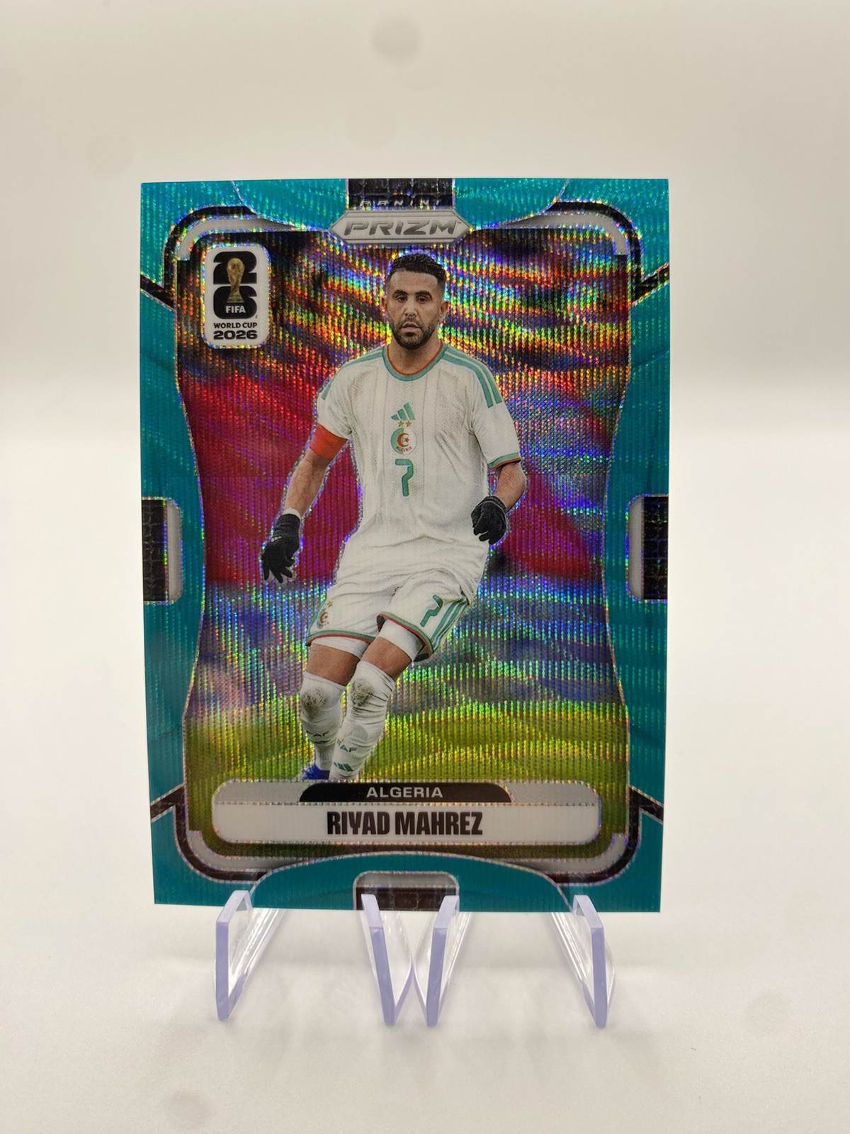 2026 Prizm FIFA World Cup World Cup Teal Wave #135 Riyad Mahrez Algeria /99