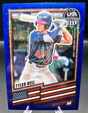 2026 Panini Stars and Stripes Prizm Tyler Bell #158 Disco Blue 29/149