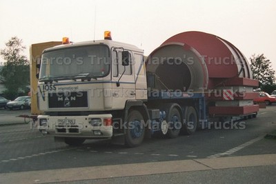 LKW Foto MAN F2000 Schwerlasttransporter Deutschland weiß Voss internatio #n4wy