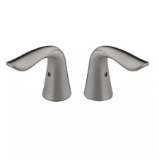 Lahara Two Metal Lever Handle Kit for Bathroom Faucets in Stainless