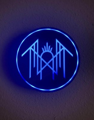 Sleep Token LED Sign 9  RGB Music Sync Light w/ Remote & Stand Included