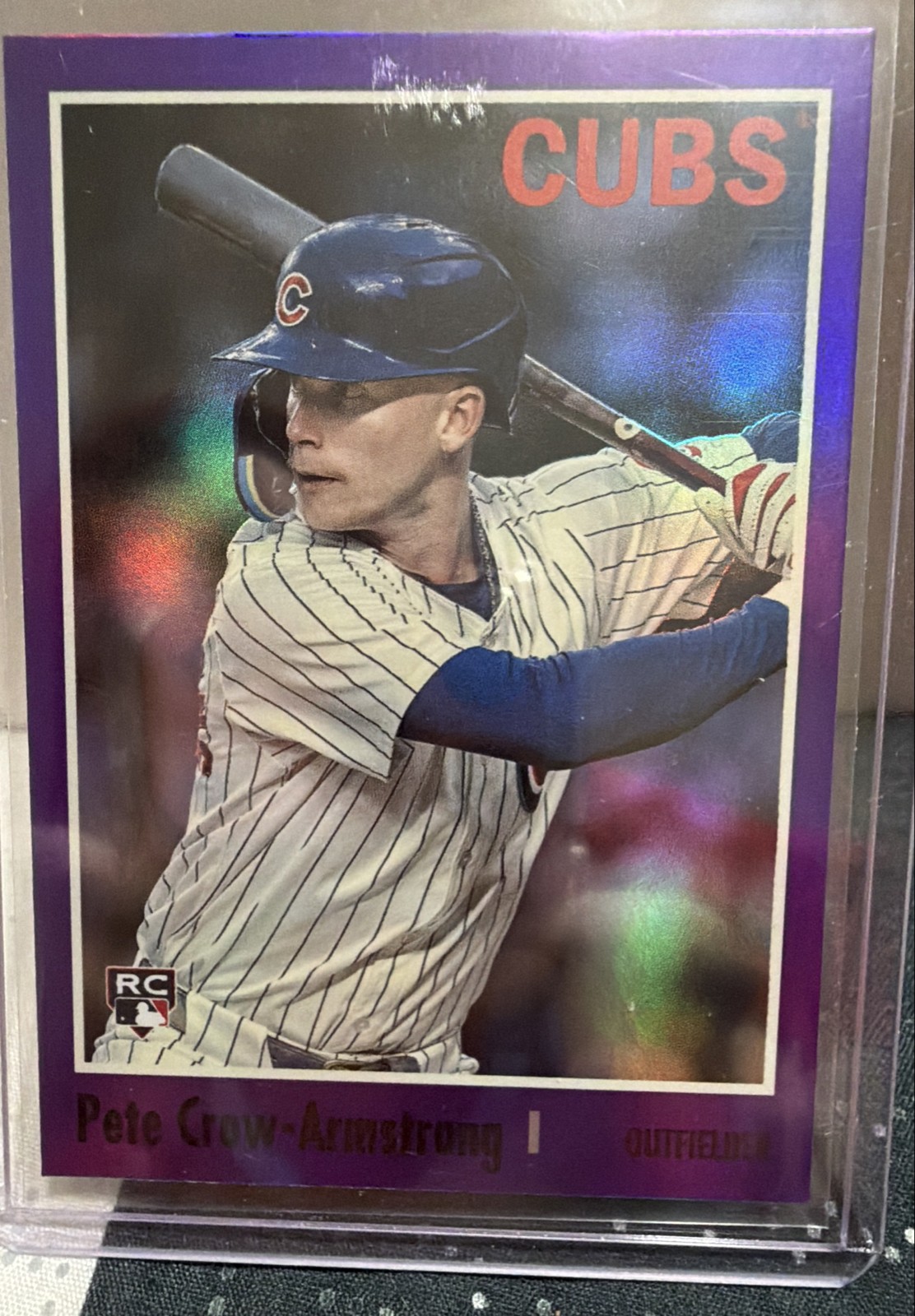 2024 Topps Archives - 1970 Topps Pete Crow-Armstrong #146 Purple Foilboard (RC)