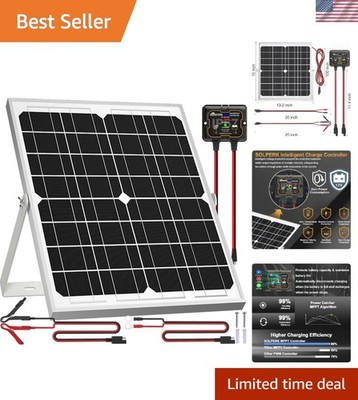 Reliable 20W Waterproof Solar Kit with Advanced MPPT Technology for All Vehicles