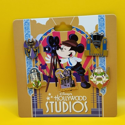 Disney Pins Hollywood Studios 5 pin Booster Set Attractions and Rides 