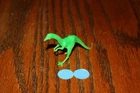 Vintage MPC Bright Green Struthiomimus Dinosaur or Prehistoric Monster A - Marx