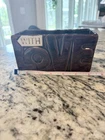 1970s McCoy Ceramic Rectangle Planter Brown 'With Love' Art Pottery