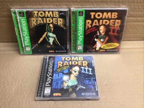 Lot of 3 - Tomb Raider 1-2-3 - Sony PlayStation 1