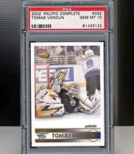 2002 Pacific Complete - Tomas Vokoun #332 PSA 10 POP 1