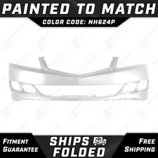 NEW Painted *NH624P - White * Front Bumper Cover Fascia for 2006-2008 Acura TSX