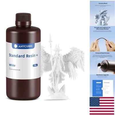 1kg Standard 3D Printer Resin Plus - Low Odor, Durable & High Detail Prints