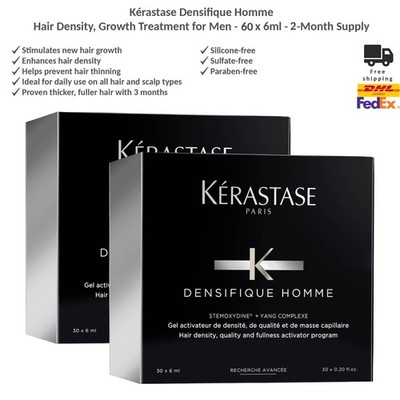 Kerastase Densifique Homme Hair Density, Growth Treatment for Men 60x6ml