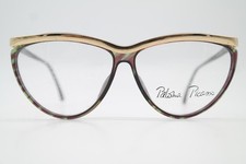 Vintage Glasses Paloma Picasso 3753 80 Multicolored Gold Oval Eyewear Frame