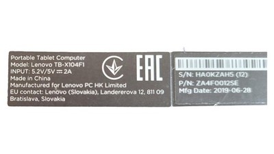 Lenovo TB-X104F1 Tablet Computer Grau Tragbar