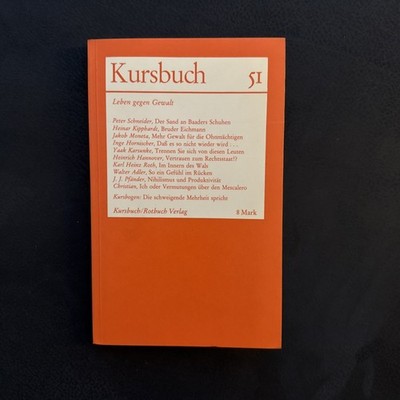 Kursbuch 51 - Leben gegen Gewalt. 